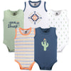 Hudson Baby Unisex Baby Cotton Sleeveless Bodysuits, Cactus, 12-18 Months