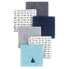 Hudson Baby Unisex Baby Super Soft Cotton Washcloths, Teepee, One Size