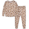Gerber Unisex Baby Toddler Buttery Soft 2-Piece Snug Fit Pajamas With Viscose Made From Eucalyptus, Leopard, 12 Months