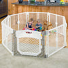 Toddleroo By North States Superyard Ultimate 8 Panel Free Standing Play Yard, Indoor Or Outdoor Baby Playpen, Baby Fence. Made I