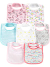 Simple Joys By Carter'S Baby 7-Pack Teething Bibs, Multicolor/Floral/Unicorn, One Size