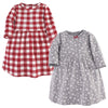 Hudson Baby Baby Girls Cotton Dresses Casual Dress, Snowflake, 2T Us
