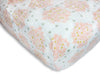 Swaddledesigns Softest Cotton Muslin Fitted Crib Sheet/Toddler Sheet For Baby Boy & Girl, Pink Heavenly Floral