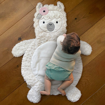 Levtex Baby - Imani Playmat - Llama - Cream, Pink And Grey - Nursery Accessories