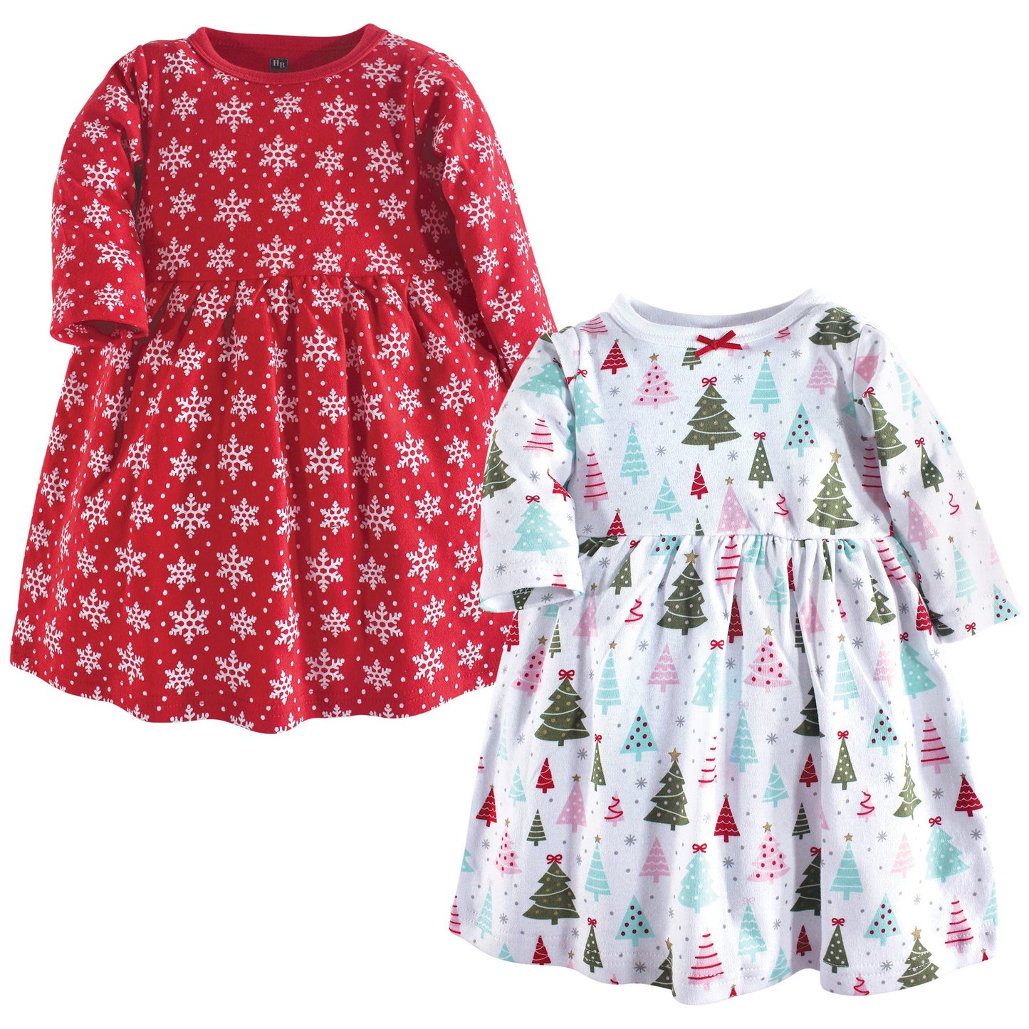 Hudson Baby Girl'S Cotton Dresses, Sparkle Trees, 18-24 Months