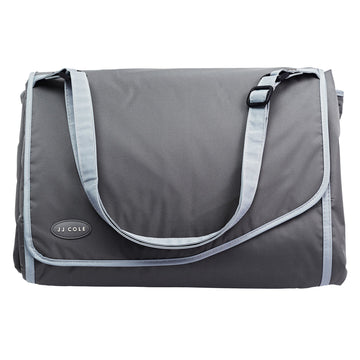 Jj Cole Outdoor Toddler Blanket - Water-Resistant Outdoor Blanket With Adjustable Bag Strap - Stone Arbor - 58' X 84'