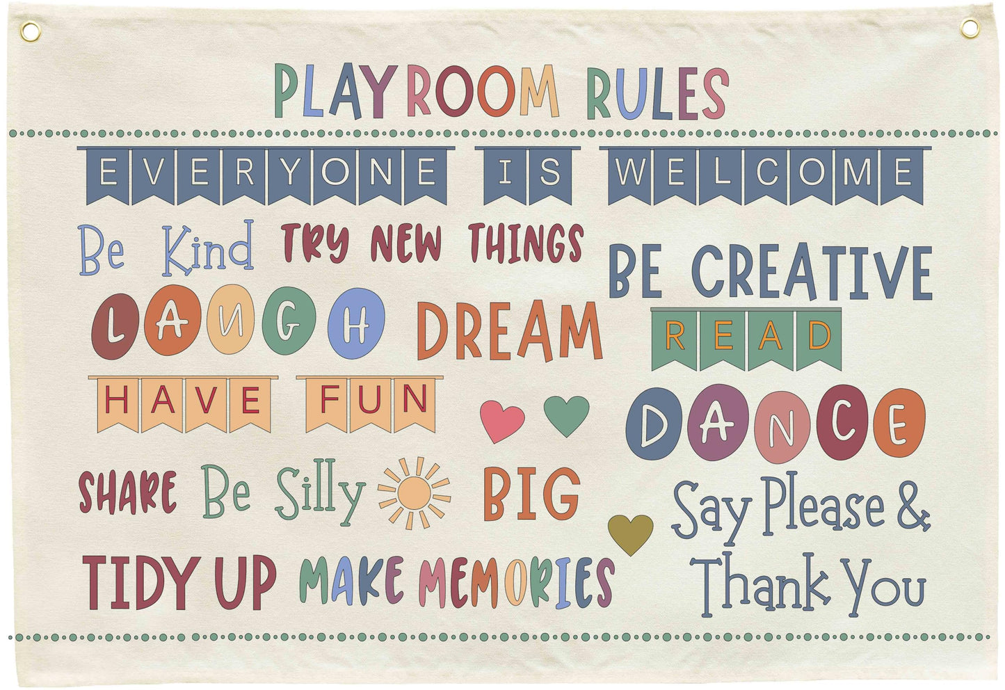 Sioial Playroom Kids Toddler Room Wall Decor, Play Room Rules Wall Decor for Kids Play Game Room Bedroom Nursery Home School Pla