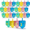 The Dreidel Company Hanukkah Fillable Dreidel, Assorted Colors Can Be Filled With Hanukkah Gelt Or Hanukkah Chocolate (24-Pack)