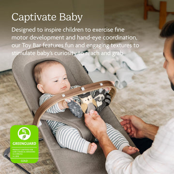UPPAbaby Mira Forest Fun Toy Bar/Easily Attaches to Baby Bouncer/Sensory Entertainment