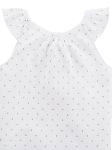 Simple Joys By Carter'S Baby Girls' 6-Pack Short-Sleeve Bodysuit, Multicolor/Dots/Hearts, Newborn