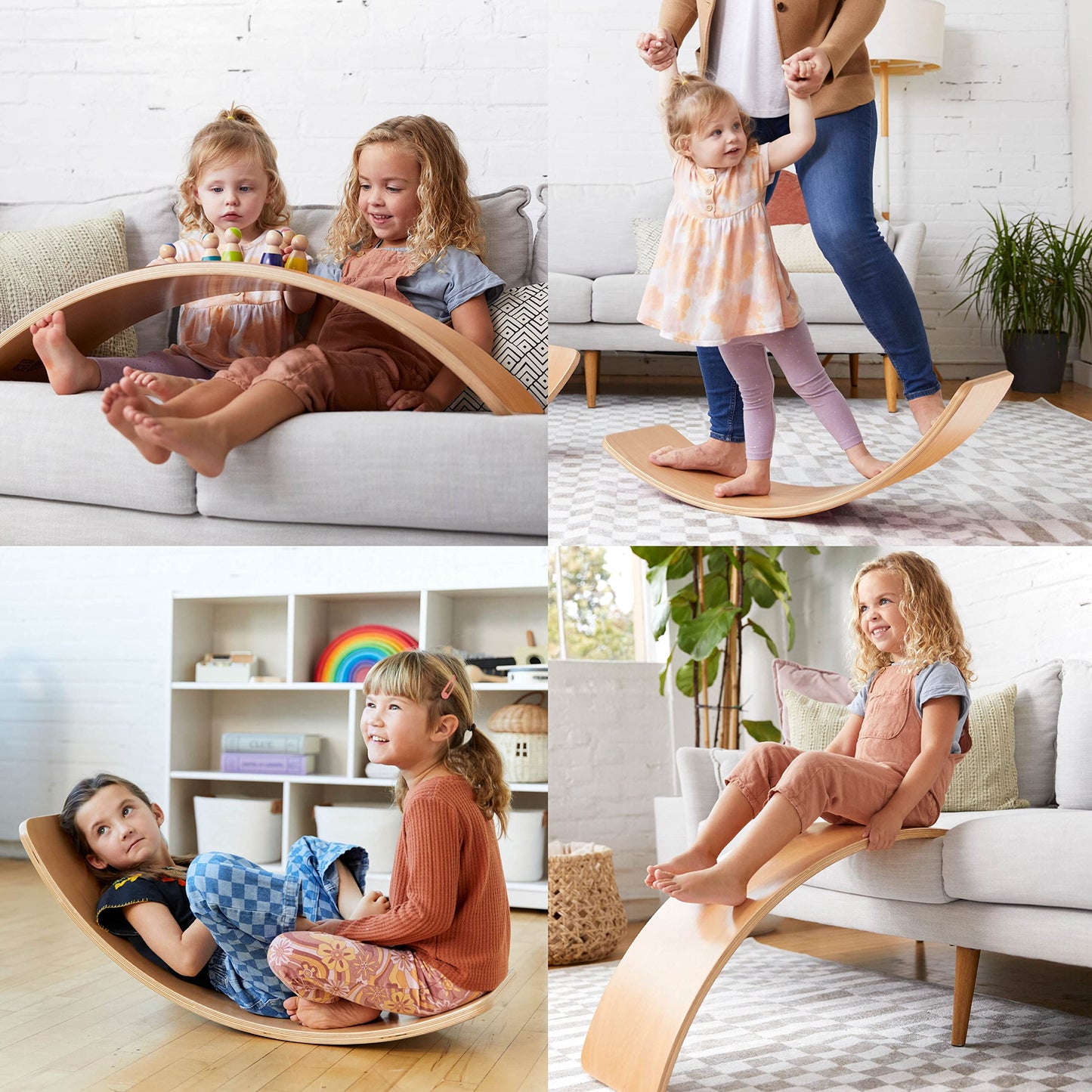 Ecr4Kids Balance Board, Montessori Toy, Natural