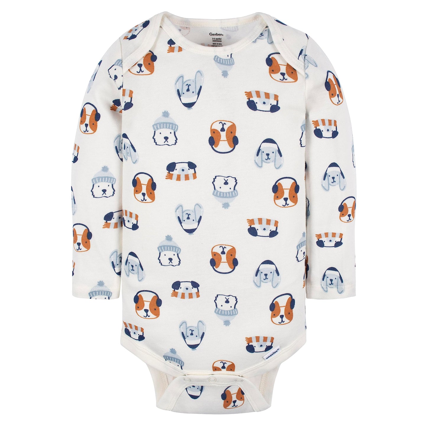 Gerber Baby Boy'S 6-Pack Long-Sleeve Onesies Bodysuit, Snow Much Fun, 12 Months