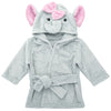 Mr. Pen- Baby Animal Face Robe, Unisex, 0-9 Month, Plush Baby Robe, Animal Face Robe, Baby Bathrobe, Elephant Bathrobe Baby, Bab