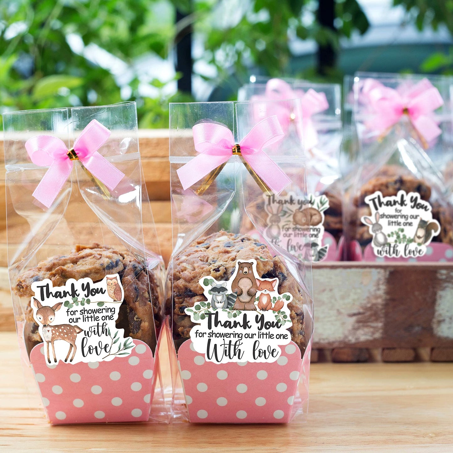 Cute Woodland Creature Baby Shower Thank You Stickers Labels,Forest Woodland Animals Sticker For Woodland Creatures Theme Baby S