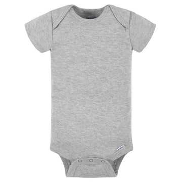Gerber Baby 5-Pack Solid Onesies Bodysuits, Gray, 3-6 Months