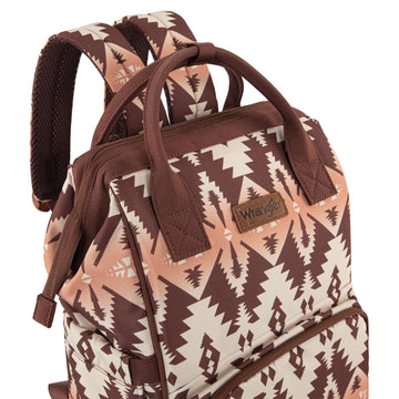 Montana West Wrangler Callie Diaper Bag Backpack With Stroller Straps Multifunction Baby Travel Bag Wg2204-9110Br