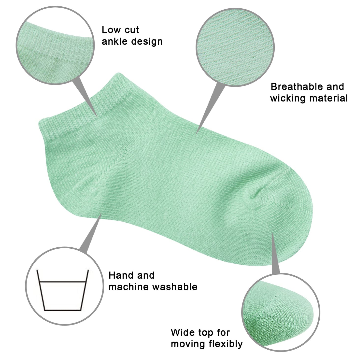 Duufin 25 Pairs Toddler Socks Low Cut Toddler Ankle Socks Half Cushion Kids Socks Low Rise Ankle Socks For Toddler Girls Boys, 4