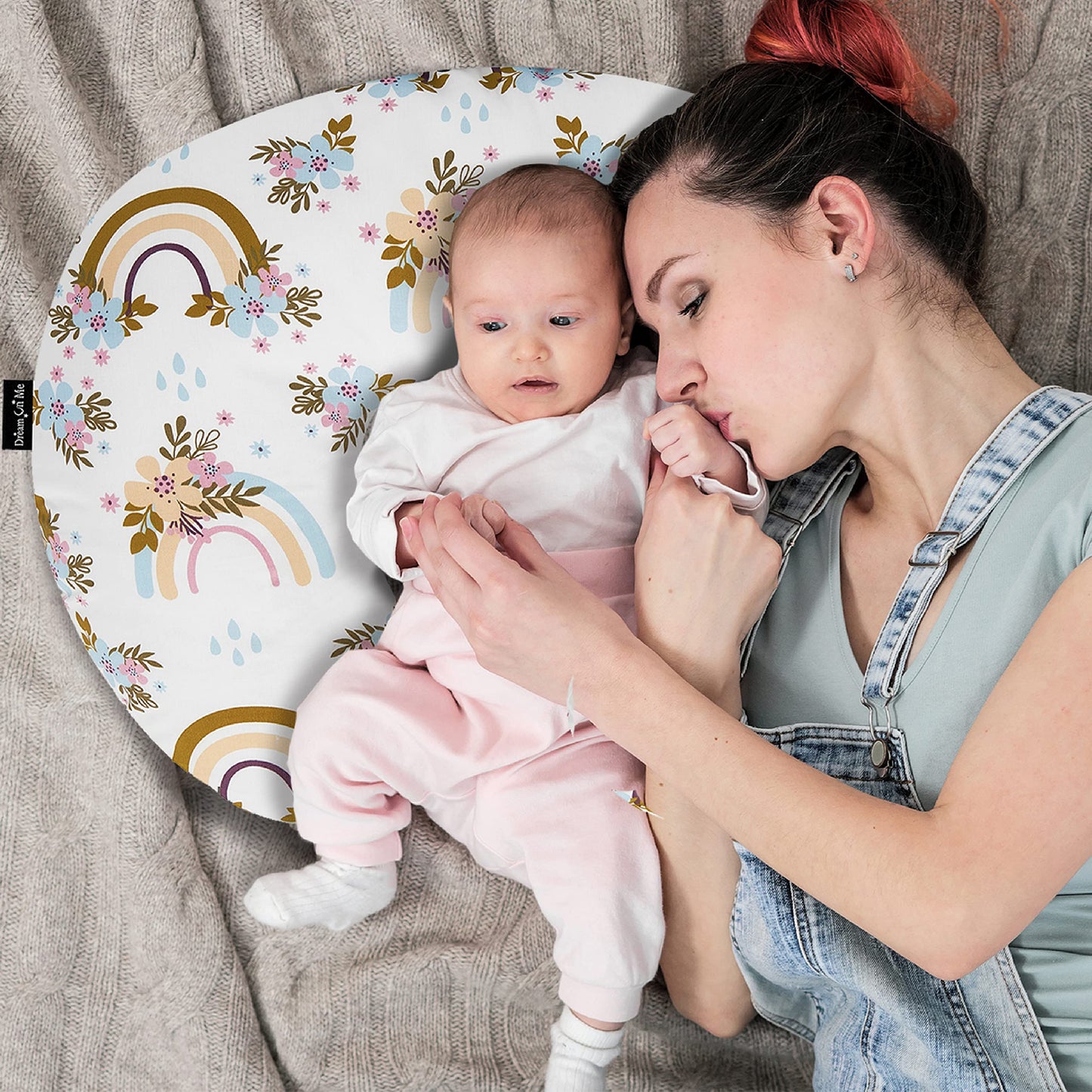 Beeboo Nursing Pillow And Positioner, Supportive For Breastfeeding And Bottle Feeding, Removable And Washable Cover, Soft And Br