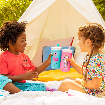 Munchkin Twisty Mix & Match Animals Bite Proof Sippy Cup, 9 Ounce, Blue