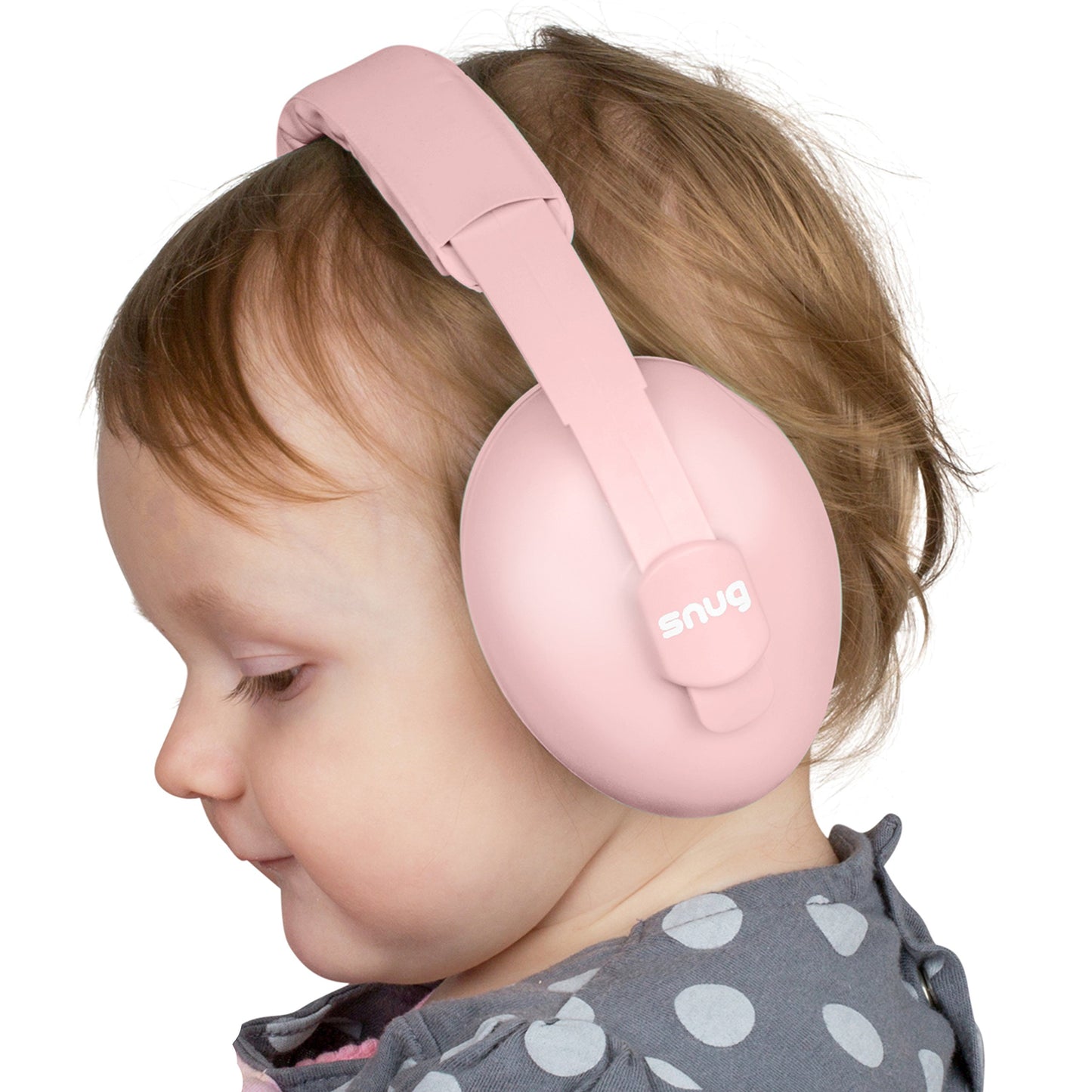 Snug Baby Earmuffs, Best Toddler & Infant Hearing Protection Ages 0-2+ Ear Protection For Babies (Pink)