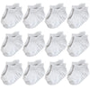 Hudson Baby Unisex Baby Non-Skid No-Show Socks, Gray, 0-6 Months Us