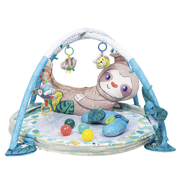 Infantino 4-In-1 Sloth Jumbo - Combination Baby Activity Gym And Ball Pit For Sensory Exploration And Motor Skill Development, F
