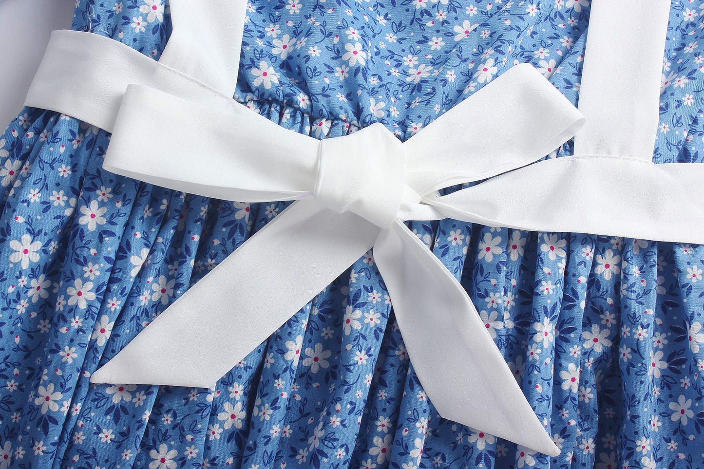 Relibeauty Pioneer Girl Dress Colonial Prairie Costume Blue 130