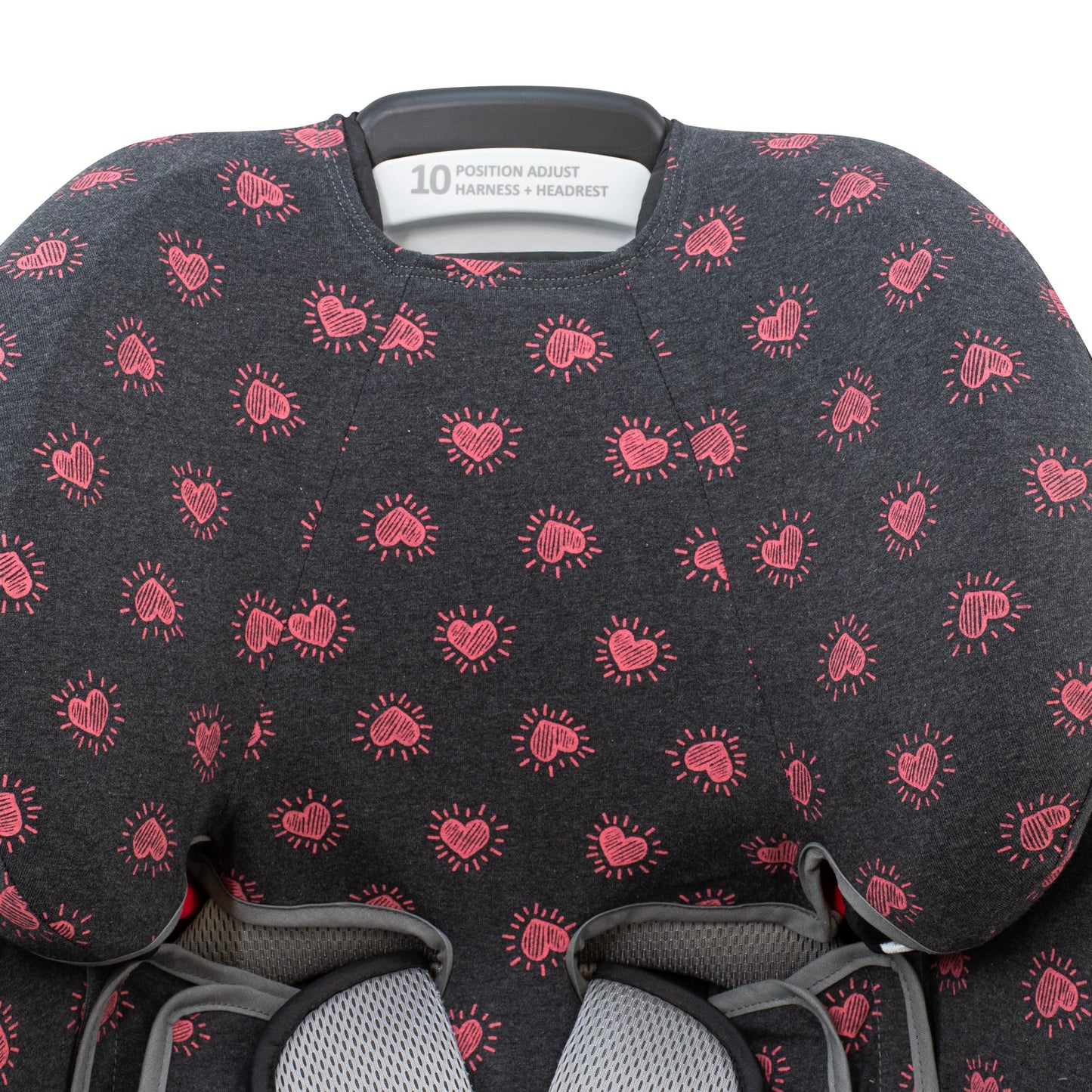 Jyoko Kids Cotton Cover Liner For Car Seat Compatible With Graco 4Ever Dlx 4-In-1 (Cover, White Star)