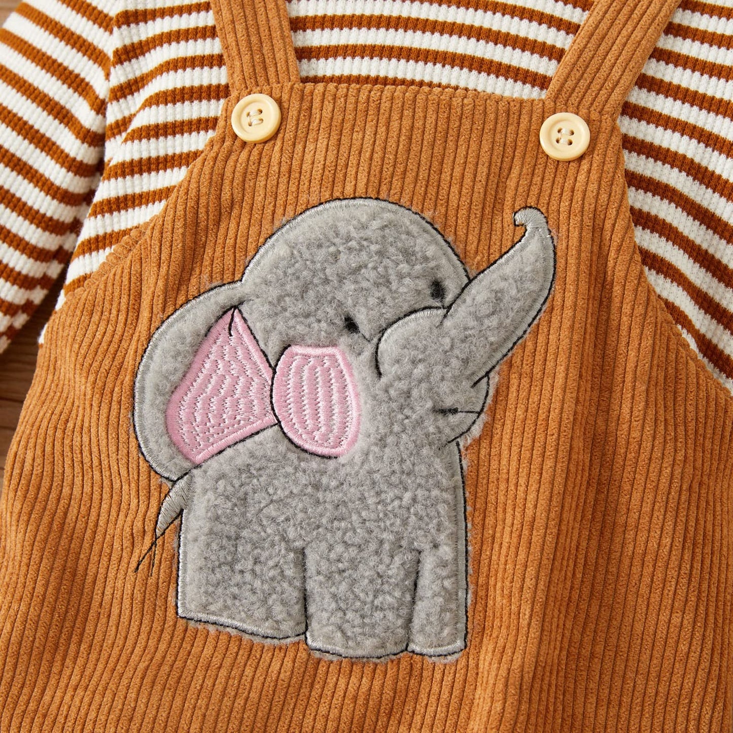 Focici Baby Boy Girl Clothes Long Sleeve Outfits Fall/Winter Ribbed Hoodie Baby Romper Yellow 6-9 Momths