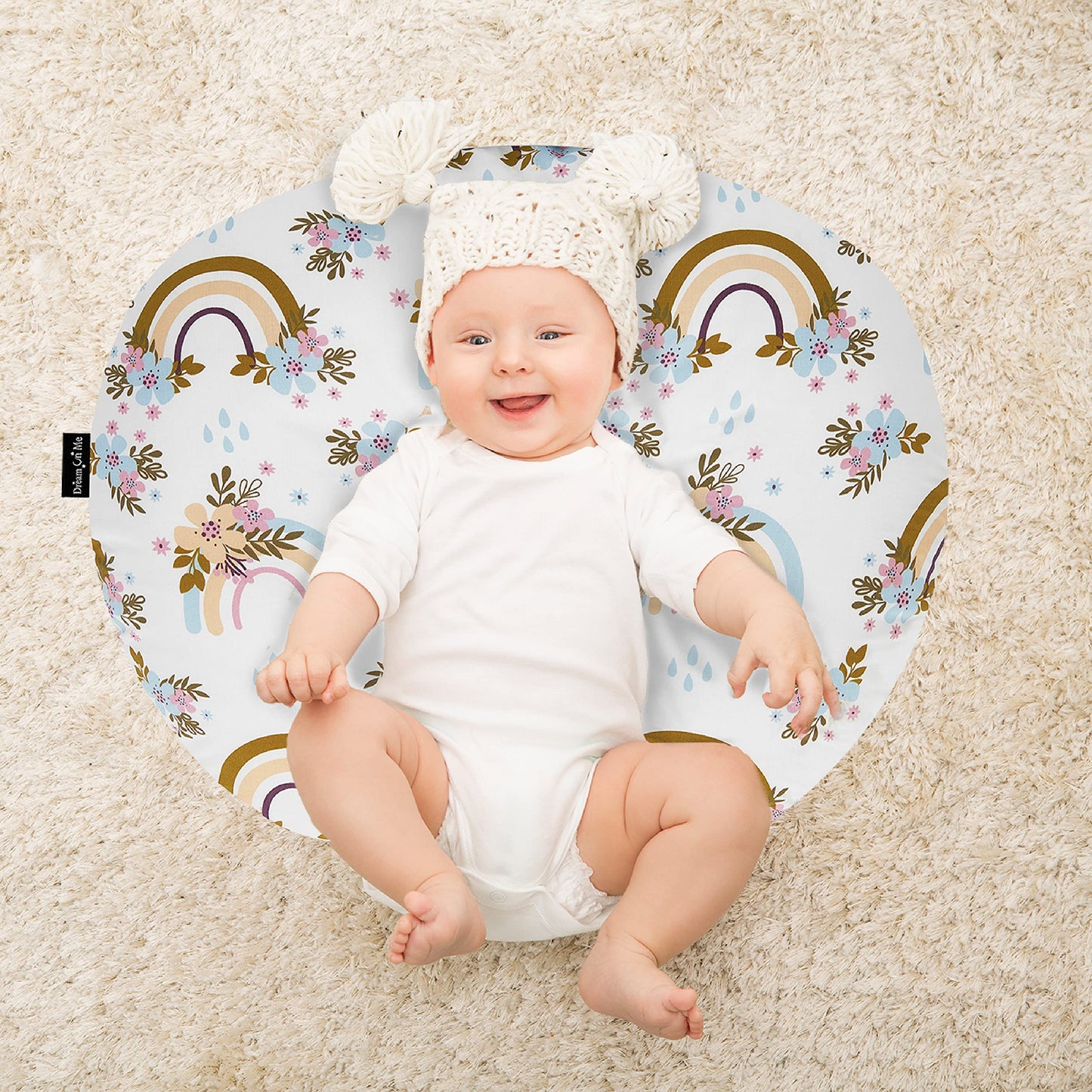 Beeboo Nursing Pillow And Positioner, Supportive For Breastfeeding And Bottle Feeding, Removable And Washable Cover, Soft And Br