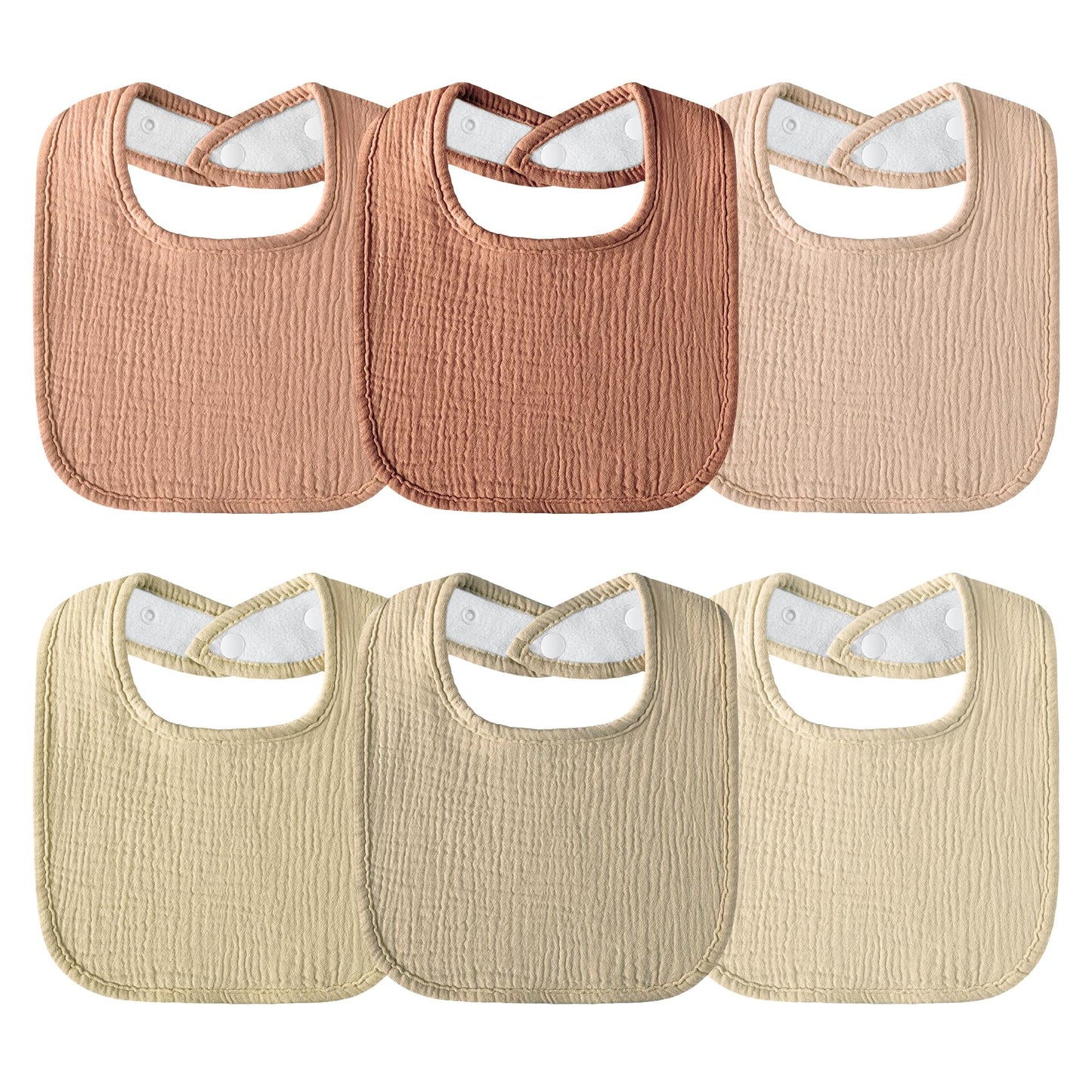 Kewlife gift Muslin Baby Bibs 6-Pack Baby Drool Bandana Bibs for Baby Girls Boys Infant Newborn Toddler Drooling and Teething (B