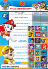 Paper Projects 017030025 Paw Patrol Potty And Toilet Training Reward Chart And Stickers, For Ages 3+, 297Cm X 42Cm