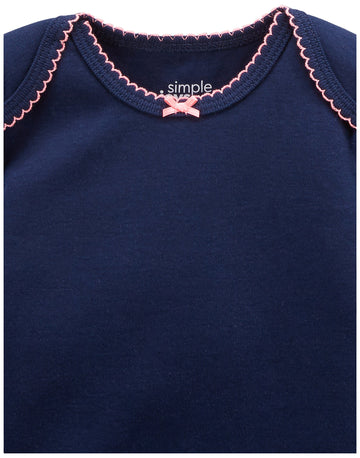 Simple Joys By Carter'S Baby Girls' Short-Sleeve Bodysuit, Pack Of 6, Multicolor/Solid Colors, Preemie