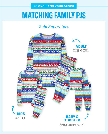 The Children'S Place,Family Matching Christmas Holiday Pajamas Sets, Snug Fit 100% Cotton, - Pj Set,Multi Fairisle,3-6 Months