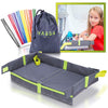 Ha&Da Foldable Kids and Adults Travel Tray Cover for Airplane Tray Table - Play Space and Snack Desk for Airplane Travel. Toddle