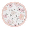 Sweet Jojo Designs Blush Pink, Grey And White Shabby Chic Playmat Tummy Time Baby And Infant Play Mat For Watercolor Floral Coll