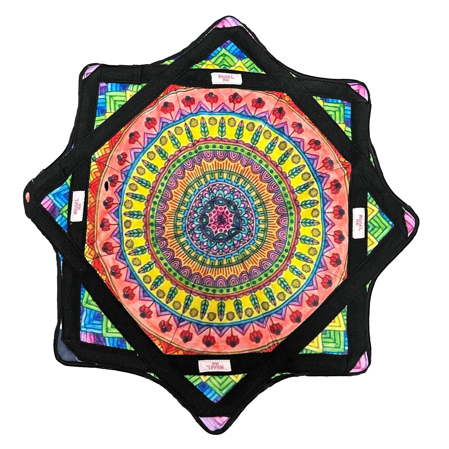 Mougee Mini Star Flow Star - 20' Diameter - Smaller Size For Smaller Hands And Easier Spinning (Harvest Mandela)