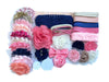 Bowtique Emilee Mini Headband Kit Makes 15 Headbands, Diy Baby Headband Kit - Navy And Peach