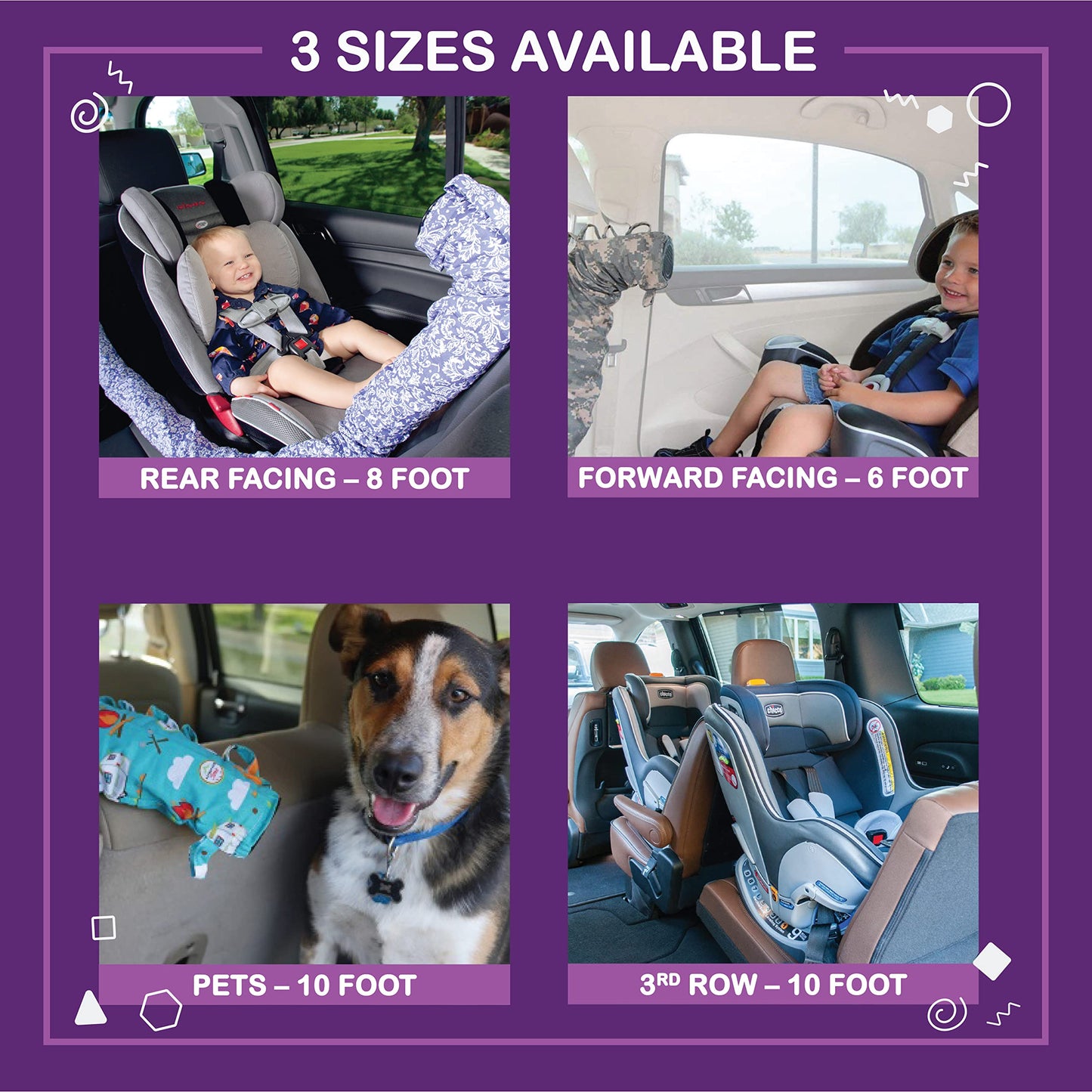 Noggle, 8Ft - Kids Personal Air Conditioning System, Made In Usa, Directs Cool Air To Children In The Backseat - Air Conditionin