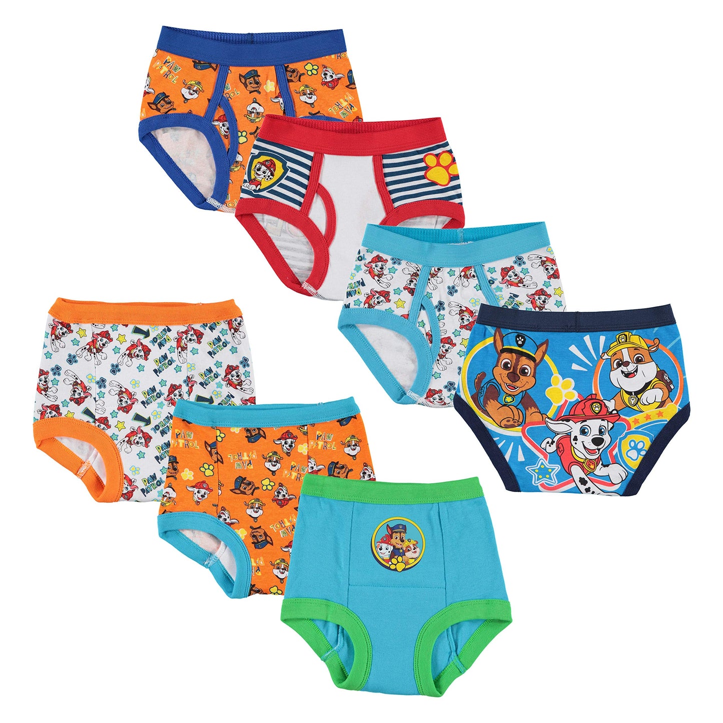 Paw Patrol Boys Potty Training Pants Multipack Underwear, Pawcombo7Pk, 3T Us