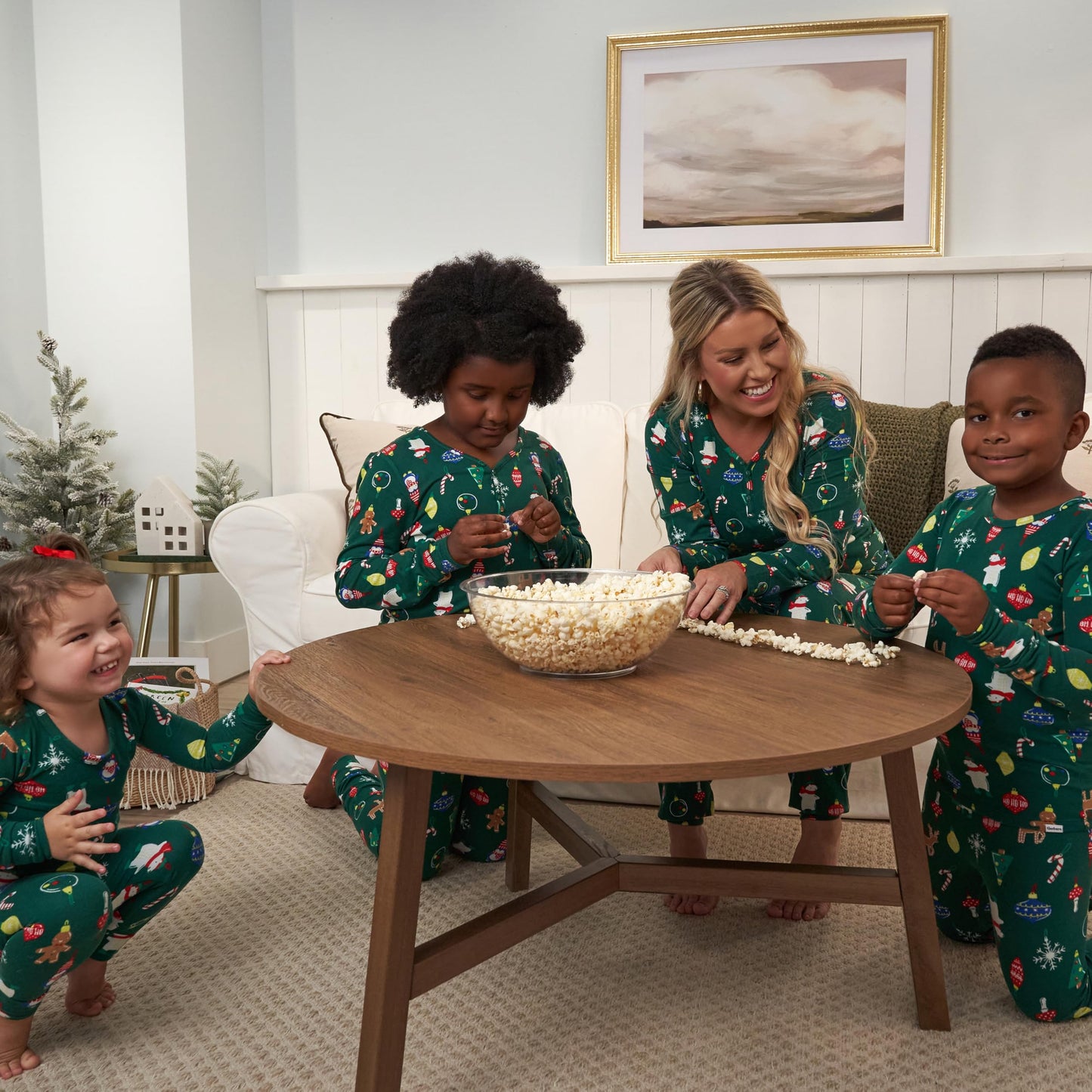 Gerber Unisex Baby Kid 2-Piece Holiday Family Matching Pajamas, Ornaments