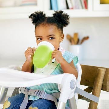 Munchkin Miracle 360 Trainer Sippy Cup With Handles, Spill Proof, 7 Ounce, 2 Pack, Green/Blue