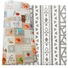 Cushmat Stylish Reversible Foam Play Mat (Large, Tropical Safari - Crystals Char) - Soft, Waterproof, Durable Play Mat For Infan
