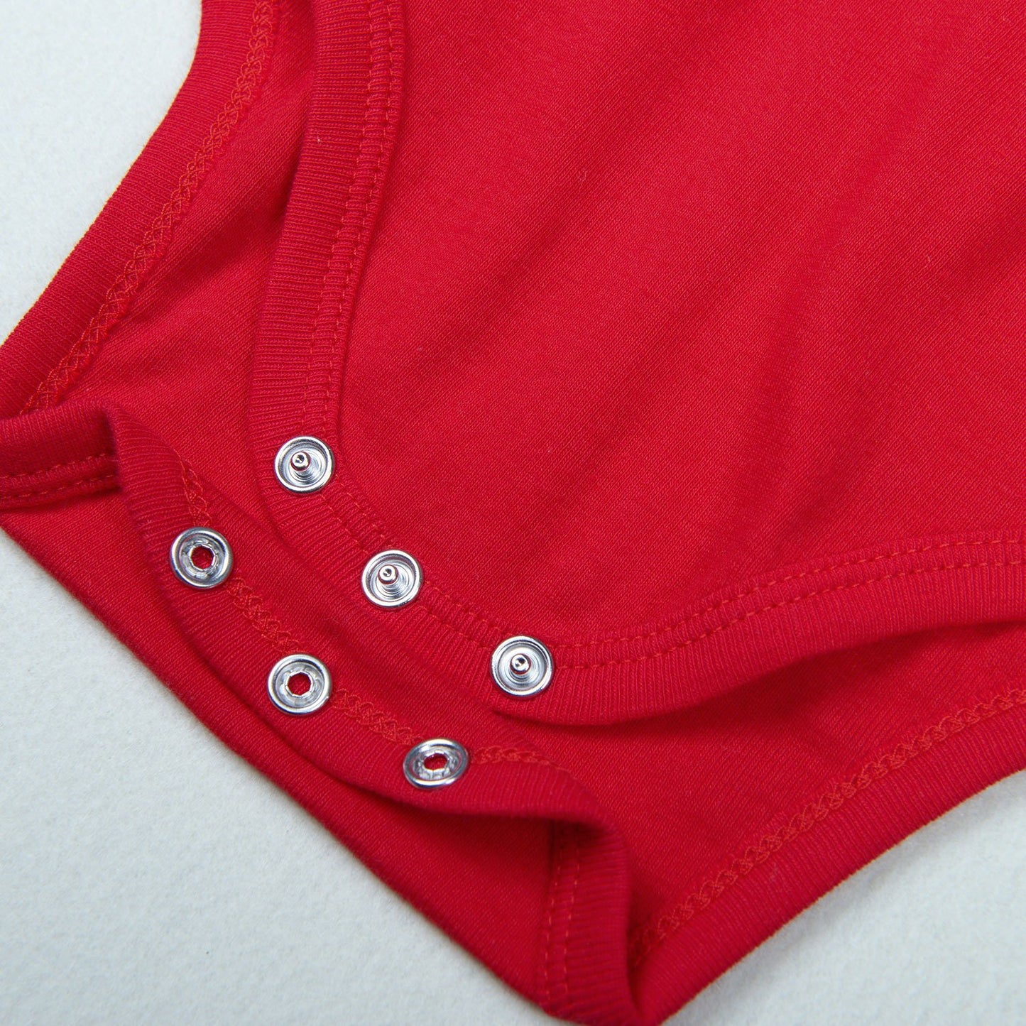 Romperinbox Unisex Solid Baby Bodysuit 0-24 Months (18-24 Months, Red Long Sleeve)