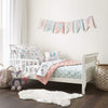 Levtex Baby - Fiona Toddler Bed Set - Pink, Aqua, White - Woodland Forest Theme - 5 Piece Set Includes Reversible Quilt, Fitted