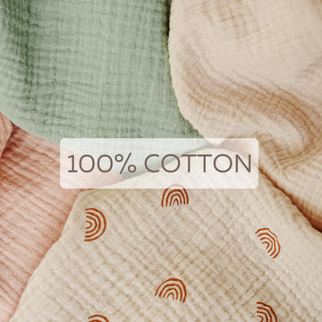 Mairmore Muslin Nursing Covers For Breastfeeding, Privacy Breast Feeding Cover With Arch Neckline For Mom And Baby, Breathable 1