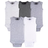Gerber Unisex Baby Multi-Pack Sleeveless Onesies Bodysuit Grey Heather 18 Months
