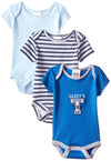 Peanut Buttons Babys Newborn Mvp 3 Pack Body Suit, Blue, 3-6 Months