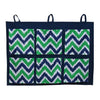 Bacati MixNMatch Zigzag Wall/Crib Storage Organizer, Blue/Green