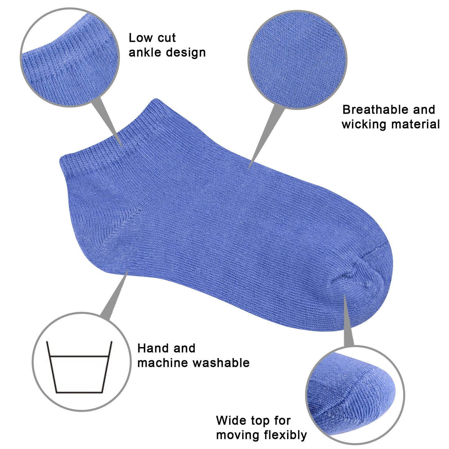 Duufin 25 Pairs Toddler Socks Low Cut Toddler Ankle Socks Half Cushion Kids Socks Low Rise Ankle Socks For Toddler Boys Girls, 4